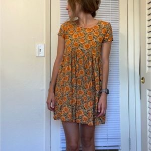 VINTAGE 90’s Sunflower Babydoll Dress